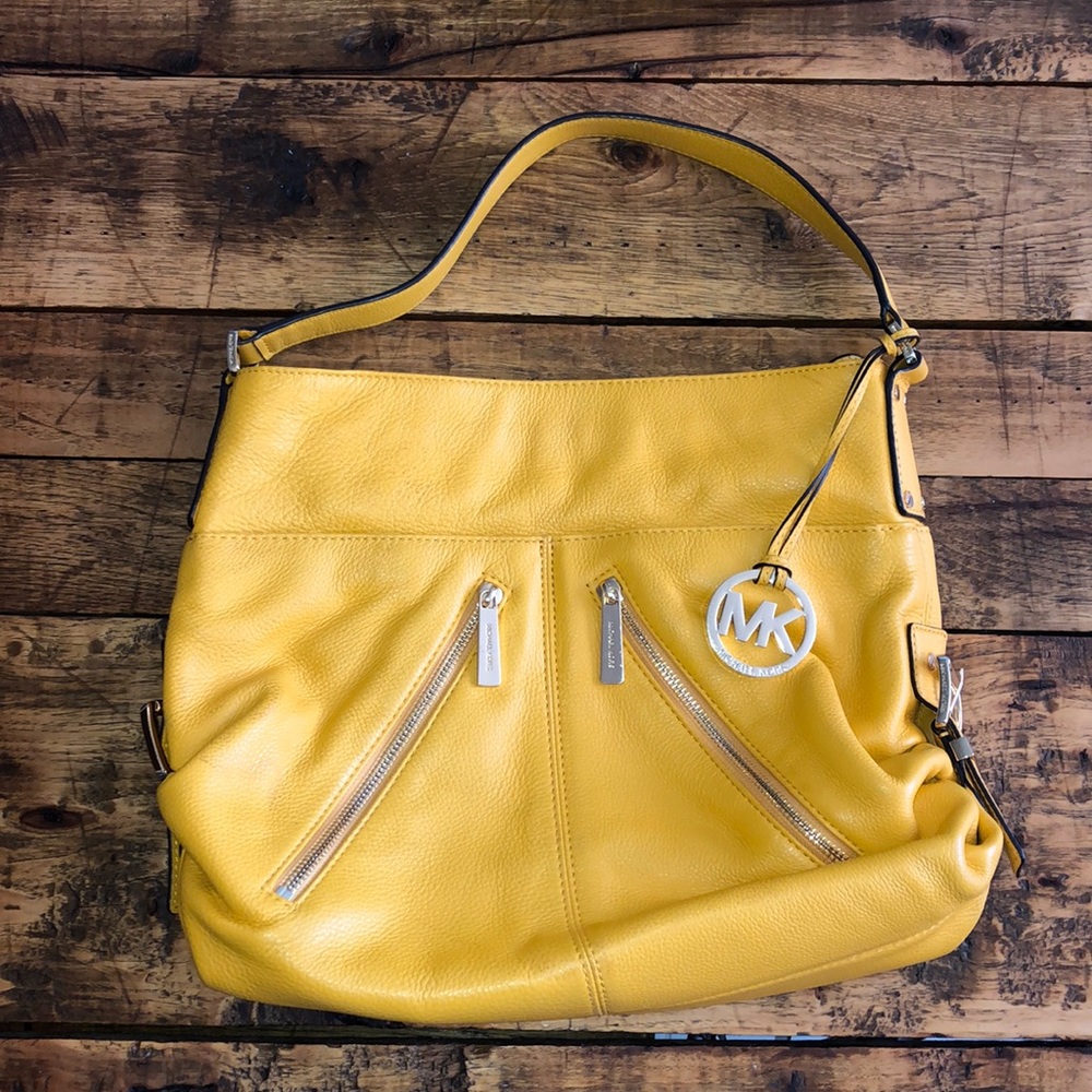 Yellow Michael Kors purse